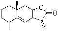 structure of CAS# 546-43-0, Alantolactone;[3aR-(3aa,5b,8ab,9aa)]-3a,5,6,7,8,8a,9,9a-Octahydro-5,8a-dimethyl-3-methylenenaphtho-[2,3-b]furan-2(3H)-one; 8b-hydroxy-4aH-eudesm-5-en-12-oic acid