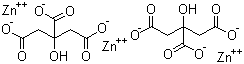 structure of CAS# 546-46-3, Zinc citrate ;Trizinc 2-hydroxypropane-1,2,3-tricarboxylate