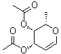 2,6-Anhydro-1,5-dideoxy-L-arabino-hex-5-enitol diacetate molecular structure (CAS 54621-94-2)