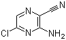 结构式 CAS# 54632-11-0, 3-氨基-5-氯吡嗪-2-甲腈