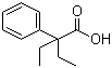 structure of CAS# 5465-28-1, 2-Phenyl-2-ethylbutyric acid;2-Ethyl-2-phenylbutyric acid
