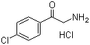结构式 CAS# 5467-71-0, 2-氨基-4'-氯苯乙酮盐酸盐