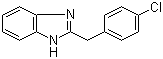 结构式 CAS# 5468-66-6, 2-(4-氯苄基)苯并咪唑