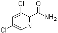 结构式 CAS# 5468-71-3, 3,5-二氯-2-吡啶甲酰胺