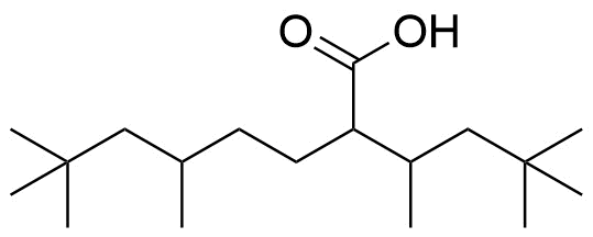 2-(4,4-dimethylpentan-2-yl)-5,7,7-trimethyloctanoic acid molecular structure (CAS 54680-48-7)