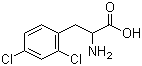 2,4-二氯苯丙氨酸分子结构 (CAS 5472-68-4)