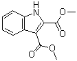 结构式 CAS# 54781-93-0, 1H-吲哚-2,3-二羧酸二甲酯