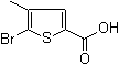5-Bromo-4-methylthiophene-2-carboxylic acid molecular structure (CAS 54796-53-1)