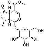 结构式 CAS# 548-37-8, 马鞭草苷