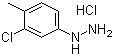 3-Chloro-4-methylphenylhydrazine hydrochloride molecular structure (CAS 54812-56-5)