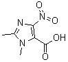 1,2-二甲基-4-硝基-1H-咪唑-5-羧酸分子结构 (CAS 54828-06-7)