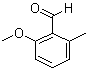 2-甲氧基-6-甲基苯甲醛分子结构 (CAS 54884-55-8)