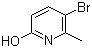 3-溴-6-羟基-2-甲基吡啶分子结构 (CAS 54923-31-8)