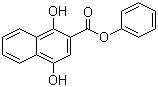 结构式 CAS# 54978-55-1, 1,4-二羟基-2-萘甲酸苯酯
