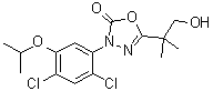 3-[2,4-Dichloro-5-(1-methylethoxy)phenyl]-5-(2-hydroxy-1,1-dimethylethyl)-1,3,4-oxadiazol-2(3H)-one molecular structure (CAS 54996-61-1)
