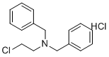 N-(2-氯乙基)二苄胺盐酸盐分子结构 (CAS 55-43-6)
