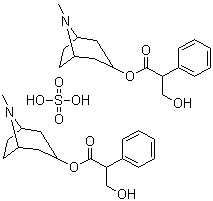 Atropine sulfate molecular structure (CAS 55-48-1)