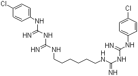 Chlorhexidine molecular structure (CAS 55-56-1)