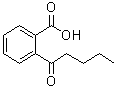 2-戊酰基苯甲酸分子结构 (CAS 550-37-8)