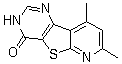 structure of CAS# 55023-35-3, 7,9-Dimethylpyrido[3',2':4,5]thieno[3,2-d]pyrimidin-4(3H)-one