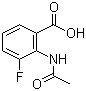 2-Acetamido-3-fluorobenzoic acid molecular structure (CAS 550346-18-4)