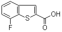 结构式 CAS# 550998-67-9, 7-氟苯并[b]噻吩-2-羧酸