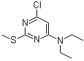6-氯-N,N-二乙基-2-(甲硫基)嘧啶-4-胺分子结构 (CAS 55199-59-2)