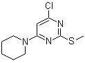4-Chloro-2-methylthio-6-(1-piperidyl)pyrimidine molecular structure (CAS 55199-60-5)