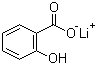 结构式 CAS# 552-38-5, 水杨酸单锂盐; 水杨酸锂