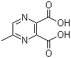 结构式 CAS# 5521-60-8, 5-甲基吡嗪-2,3-二羧酸