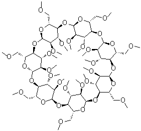 Trimethyl-beta-cyclodextrin molecular structure (CAS 55216-11-0)