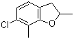 2,3-Dihydro-6-chloro-2,7-dimethylbenzofuran molecular structure (CAS 55289-13-9)