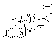 丙酸倍氯米松分子结构 (CAS 5534-09-8)