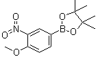 结构式 CAS# 554411-20-0, 4-甲氧基-3-硝基苯基硼酸频哪醇酯