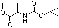 2-叔丁氧羰基氨基丙烯酸甲酯分子结构 (CAS 55477-80-0)