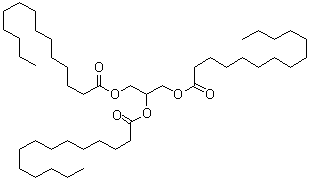 结构式 CAS# 555-45-3, 甘油三肉豆蔻酸酯