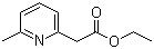 6-甲基吡啶-2-乙酸乙酯分子结构 (CAS 5552-83-0)