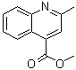结构式 CAS# 55625-40-6, 2-甲基喹啉-4-羧酸甲酯