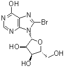 8-Bromoinosine molecular structure (CAS 55627-73-1)