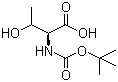 N-Boc-L-threonine molecular structure (CAS 55674-67-4)