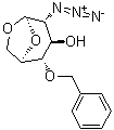 1,6-脱水-2-叠氮基-2-脱氧-4-O-(苯基甲基)-beta-D-吡喃葡萄糖分子结构 (CAS 55682-47-8)