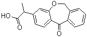2-(6,11-Dihydro-11-oxodibenz[b,e]oxepin-3-yl)propionic acid molecular structure (CAS 55690-47-6)