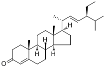 豆甾-4,22-二烯-3-酮分子结构 (CAS 55722-32-2)