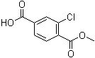 structure of CAS# 55737-77-4, 3-Chloro-4-methoxycarbonylbenzoic acid