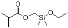 (二甲基乙氧基硅烷基)甲基异丁烯酸酯分子结构 (CAS 5577-70-8)