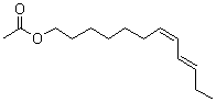 (7Z,9E)-7,9-十二碳二烯-1-基乙酸酯分子结构 (CAS 55774-32-8)