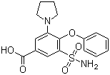 Piretanide molecular structure (CAS 55837-27-9)