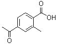4-乙酰基-2-甲基苯甲酸分子结构 (CAS 55860-35-0)