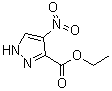 结构式 CAS# 55864-87-4, 4-硝基-1H-吡唑-3-羧酸乙酯