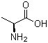 structure of CAS# 56-41-7, L-Alanine;L-2-Aminopropanoic acid; Ala